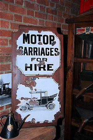 MOTOR CARRIAGES FOR HIRE - click to enlarge